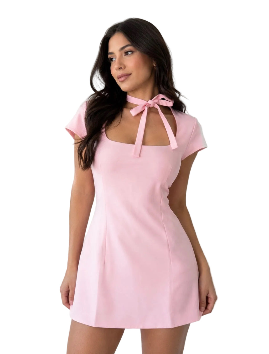 Bow Tied Mini Dress