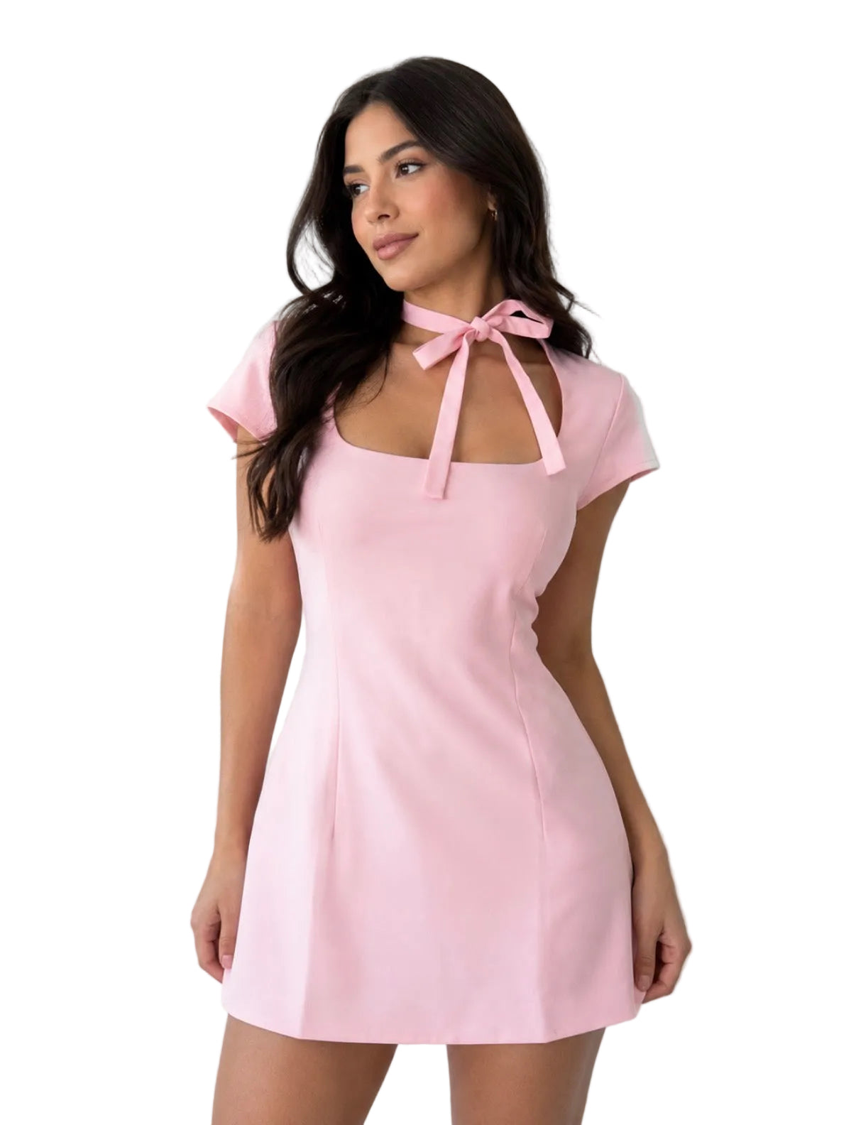 Bow Tied Mini Dress