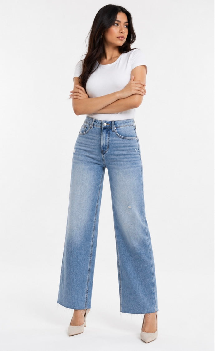 High Rise Straight Jeans