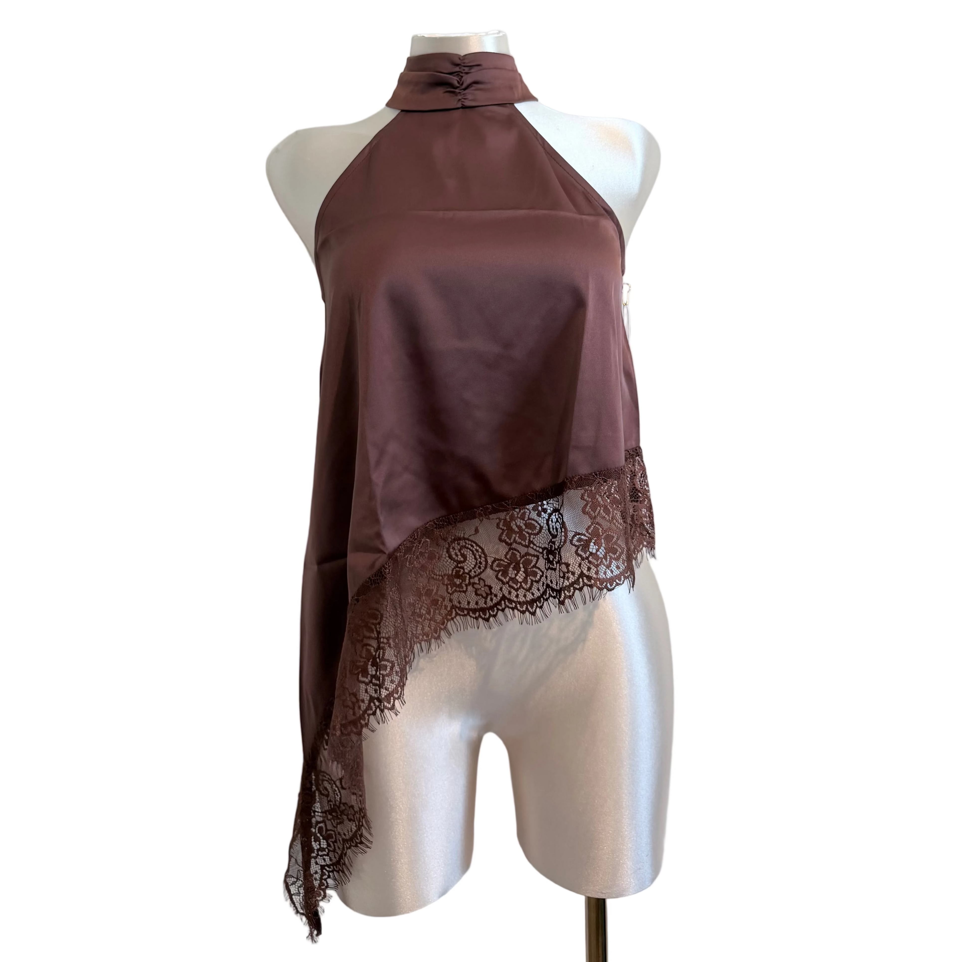 Juliette Satin Lace Halter