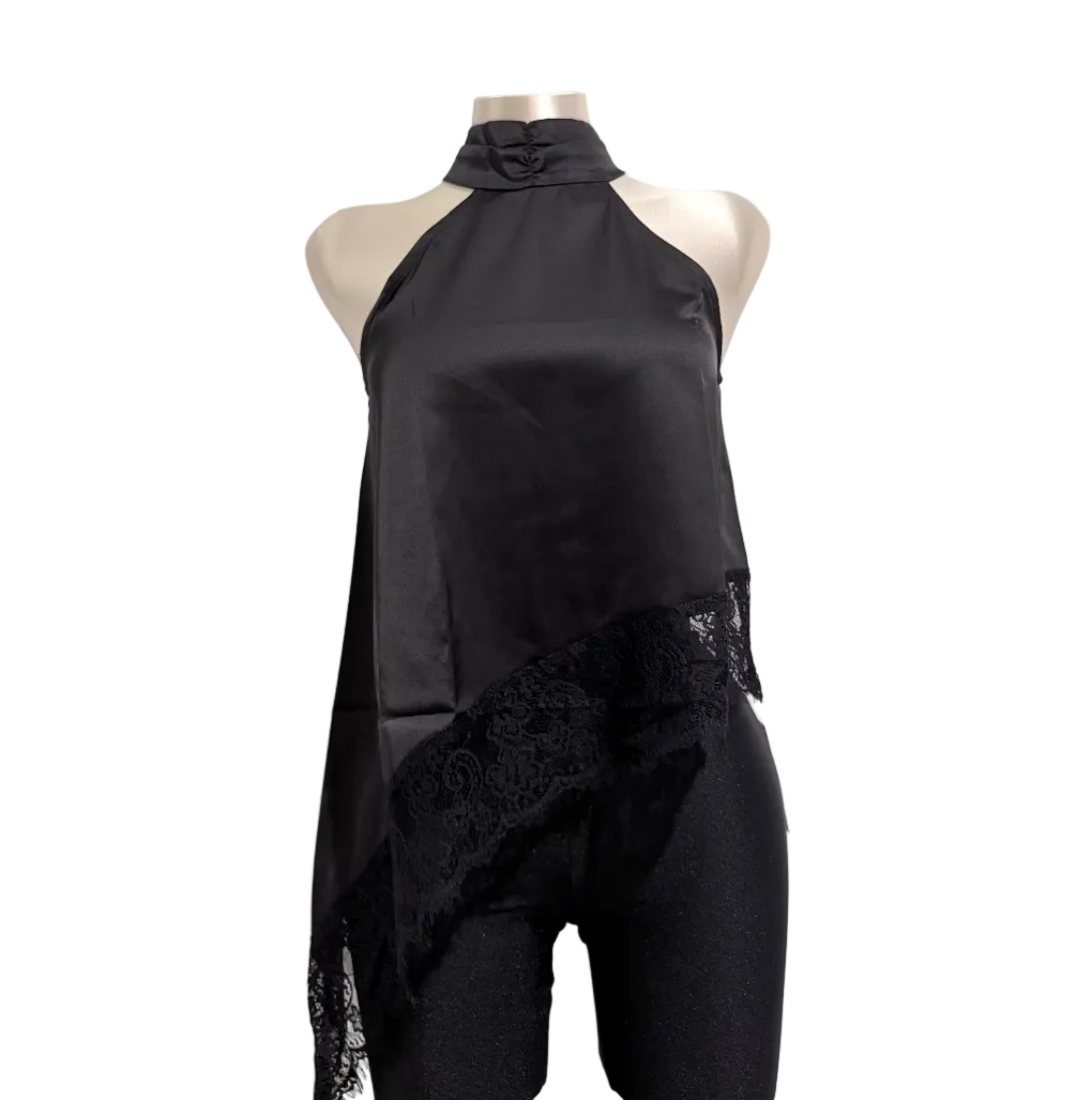 Juliette Satin Lace Halter