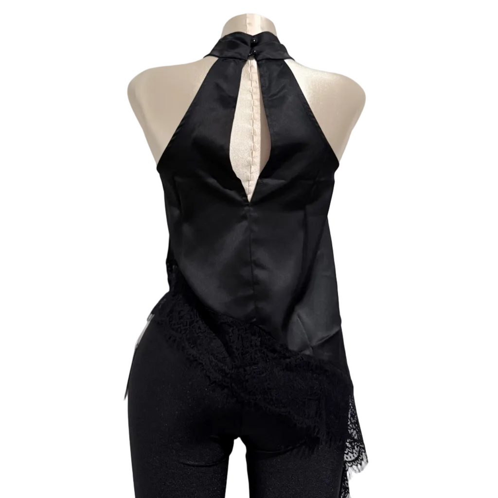 Juliette Satin Lace Halter