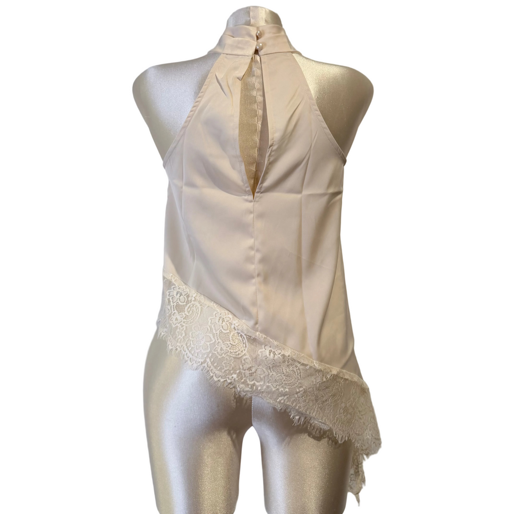 Juliette Satin Lace Halter
